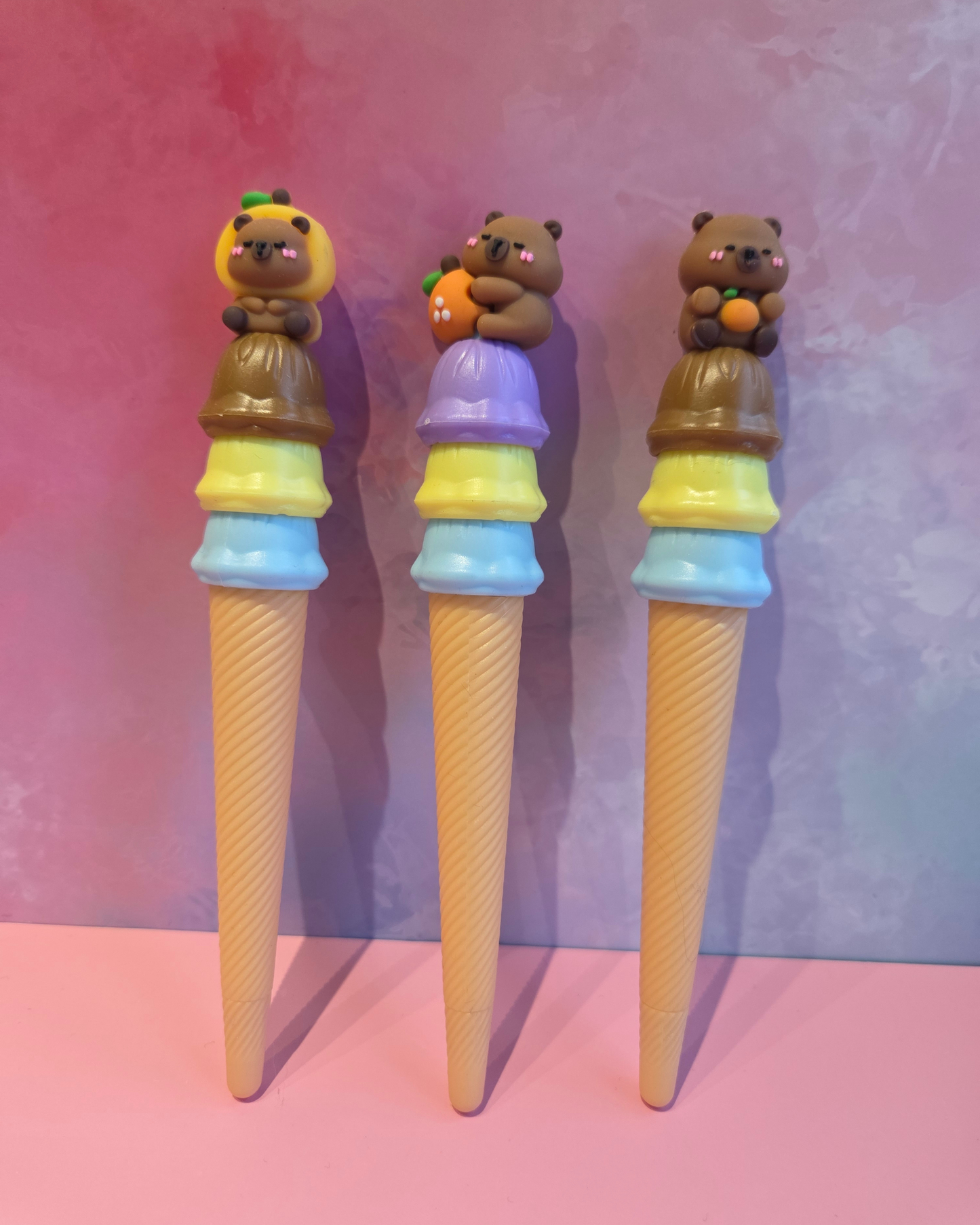 Capybara Ice Cream Pen