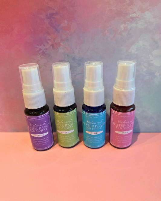 Purple Coloured Water Based Ink Spray