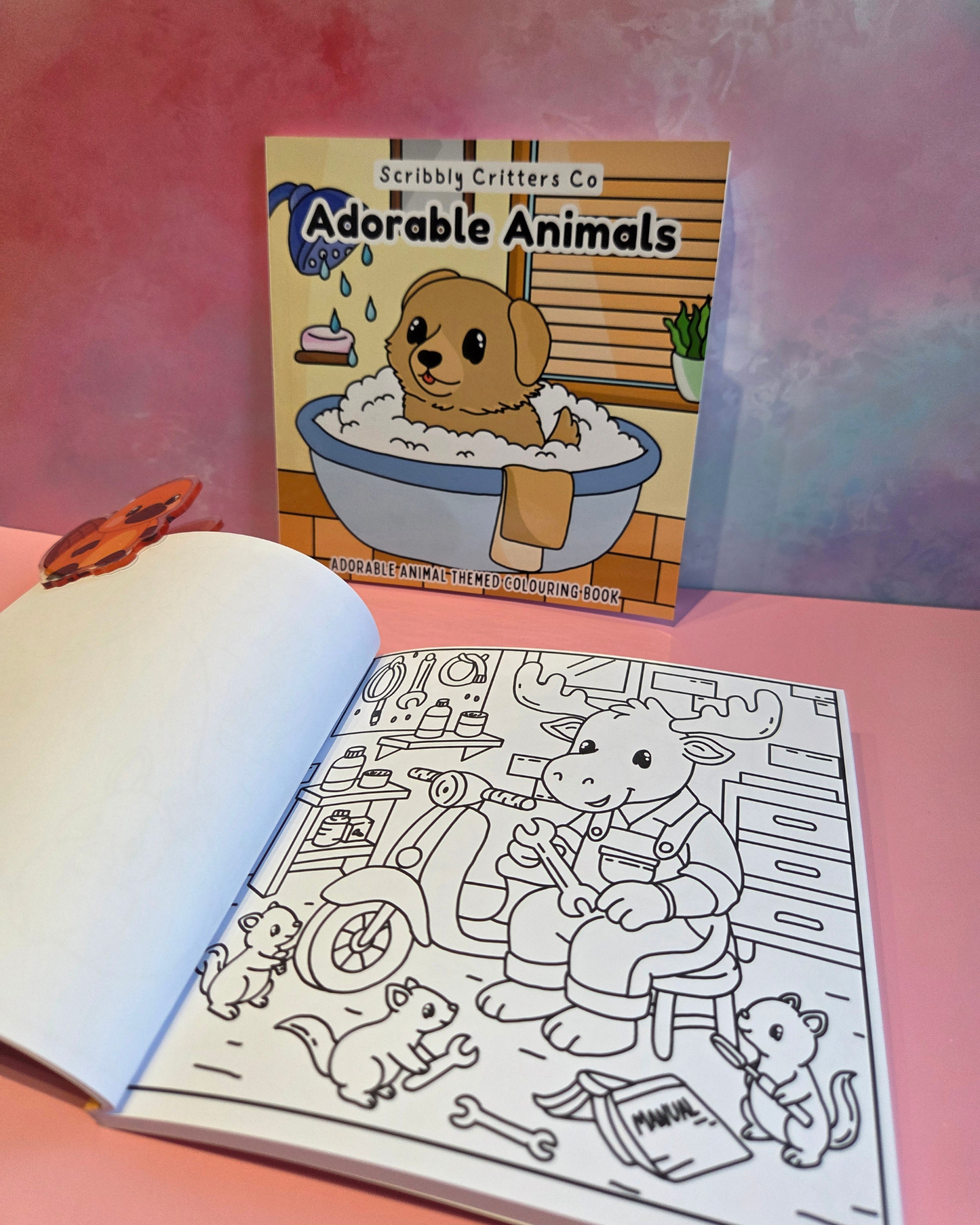 Adorable Animals Colouring Book