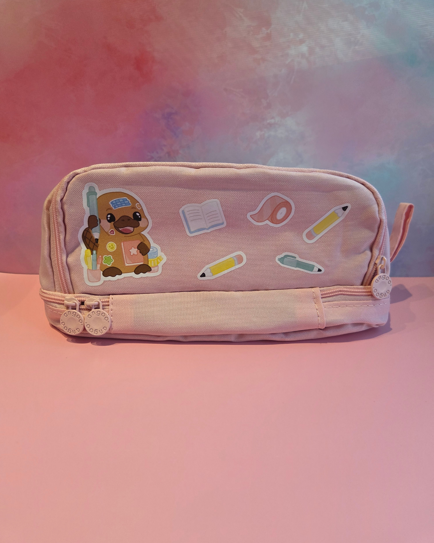 Pink Percy Pencil Case
