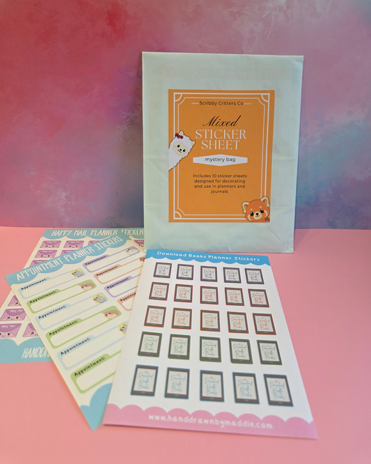 10 Mystery Planner Sticker Sheets
