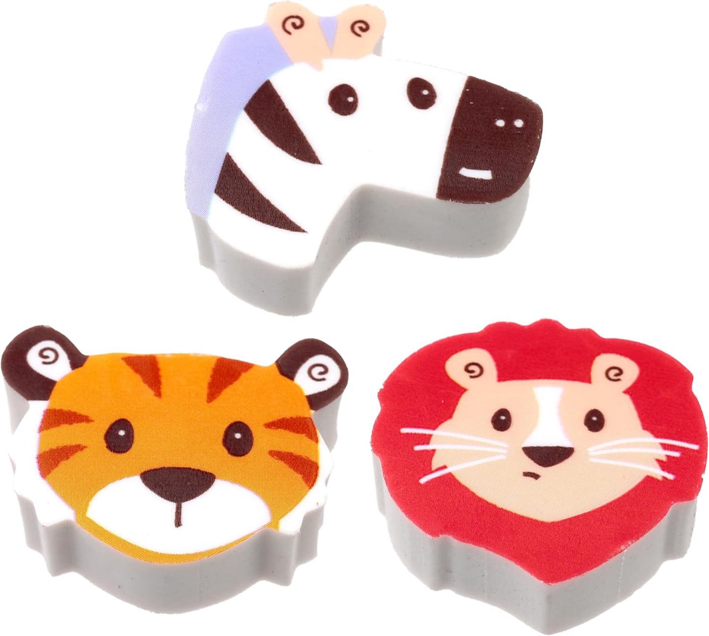 Zoo Animals 3 Pack of Erasers