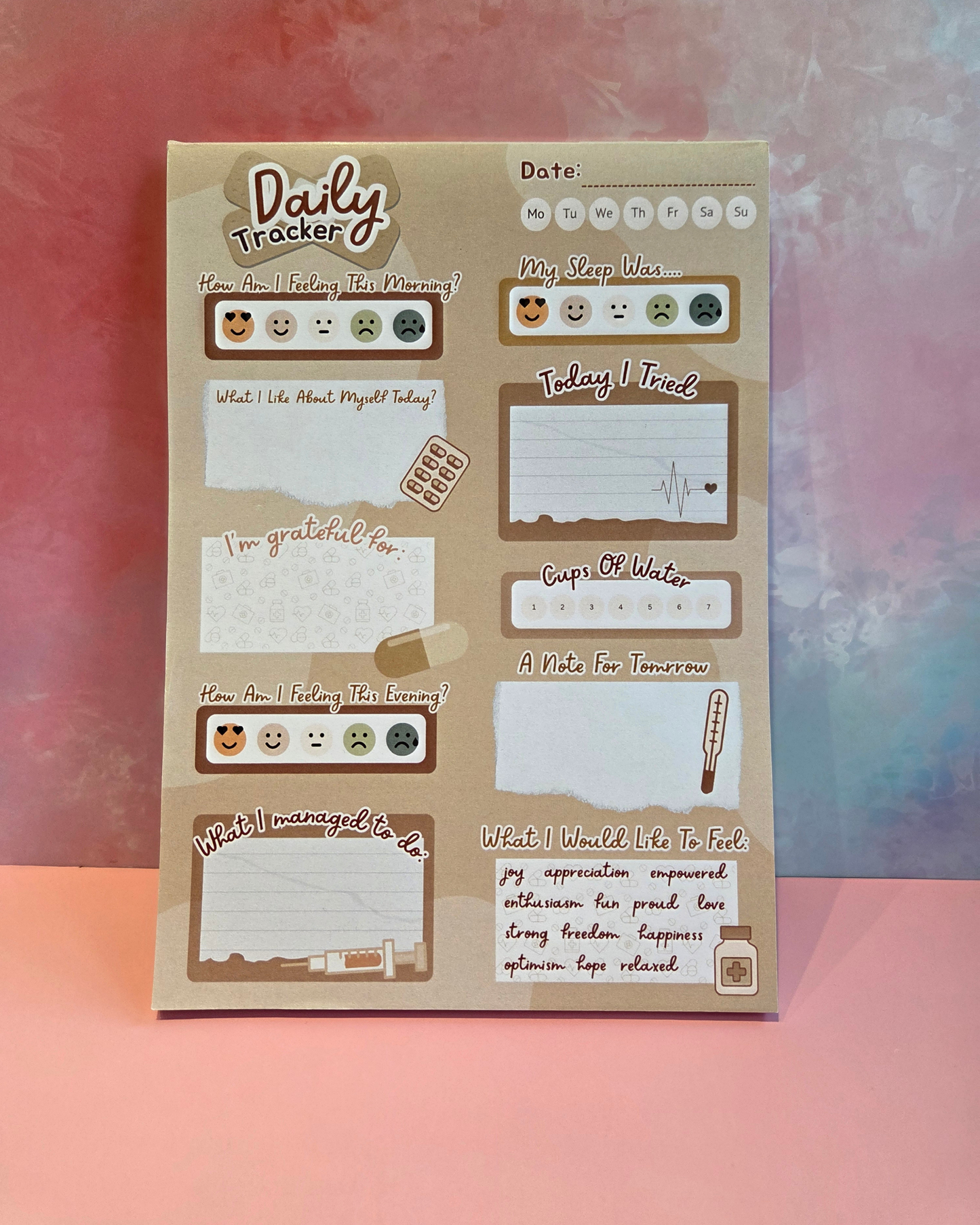 Callie's Daily Medical A5 Tracker